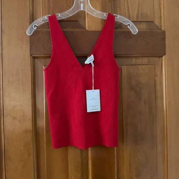 NWT & Other Stories knitted tank top in pink OR red SIZE S - Picture 2 of 7